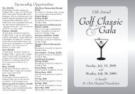 Golf Classic - St. Clair Hospital
