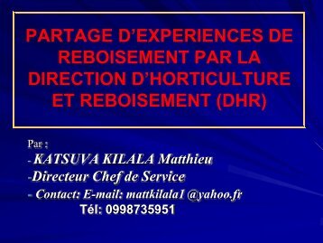 Direction de l'Horticulture et du Reboisement