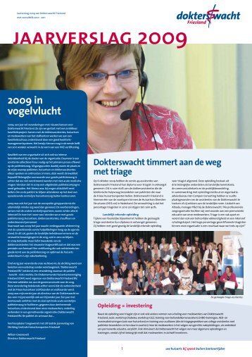 Jaarverslag 2009 - Dokterswacht Friesland