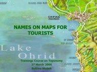 NAMES ON MAPS FOR TOURISTS