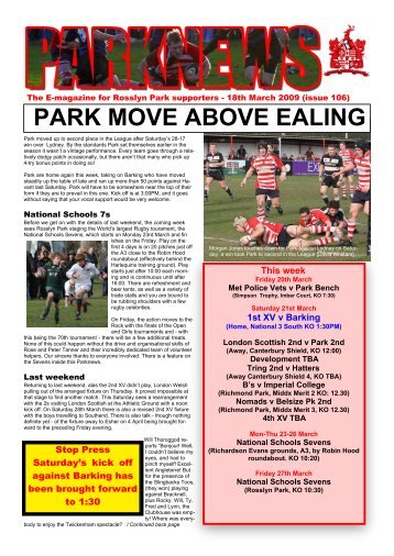 parknews106 - Rosslyn Park FC