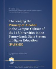 Coalition Report - State System of Higher Education