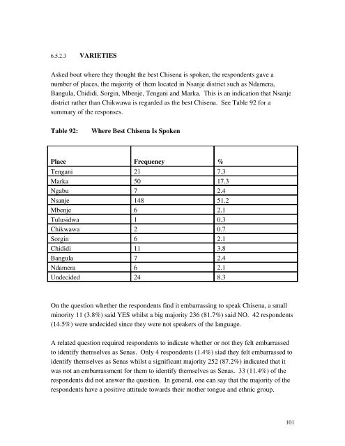 SOCIOLOLINGUISTIC SURVEYS - Centre for Language Studies