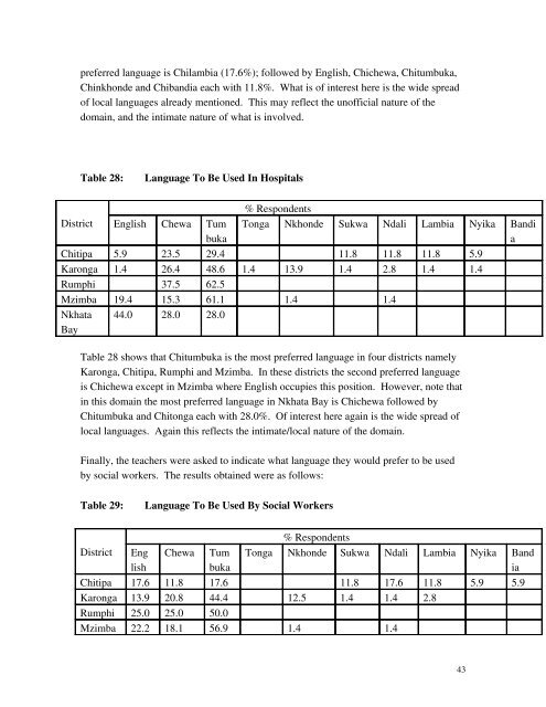 SOCIOLOLINGUISTIC SURVEYS - Centre for Language Studies