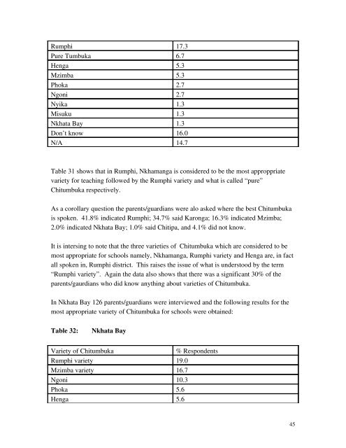 SOCIOLOLINGUISTIC SURVEYS - Centre for Language Studies