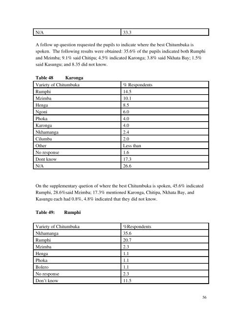 SOCIOLOLINGUISTIC SURVEYS - Centre for Language Studies