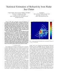 Statistical Estimation of Refractivity from Radar Sea Clutter