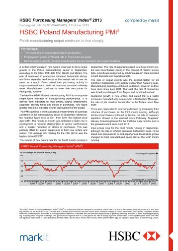 HSBC Poland Manufacturing PMI (English) - 1310