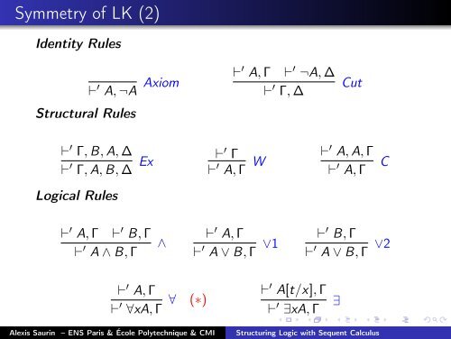 Structuring Logic with Sequent Calculus