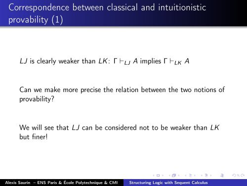 Structuring Logic with Sequent Calculus