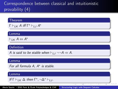 Structuring Logic with Sequent Calculus