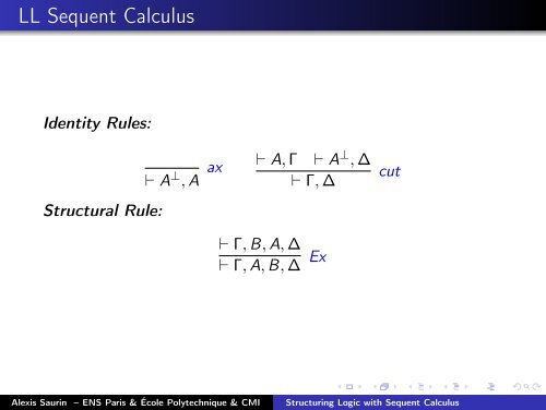 Structuring Logic with Sequent Calculus