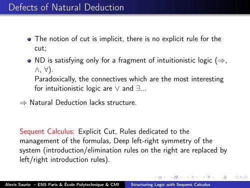 Structuring Logic with Sequent Calculus