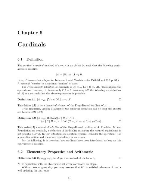 Zermelo-Fraenkel Set Theory