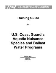 (ANS) Training - US Coast Guard Auxiliary, First District Southern ...