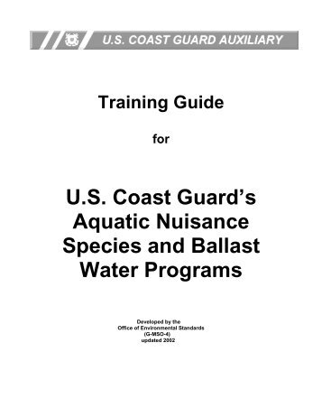 (ANS) Training - US Coast Guard Auxiliary, First District Southern ...