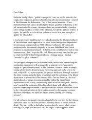Mr. Carroll's full letter - BahamasUncensored.Com
