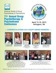 2013 Conference Reflections - American Society of Group ...