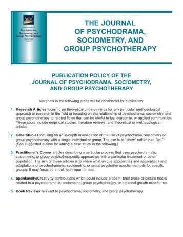 Authors - American Society of Group Psychotherapy and Psychodrama