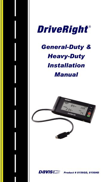 DriveRight 600E GD/HD Installation Guide (8126GD, 8126HD)