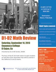 D1-D2 Math flyer - CA-NV AWWA