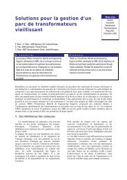 Solutions pour la gestion d'un parc de ... - matpost 2003