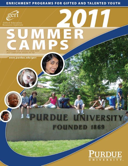 GERI Summer Camps - Gifted Education Resource Institute - Purdue ...