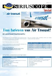 Special Fun tarieven van Air Transat! - Sirius-Travel