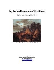 Myths and Legends of the Sioux