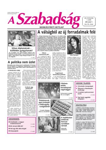 1. szÃ¡m - januÃ¡r 7. - A SzabadsÃ¡g