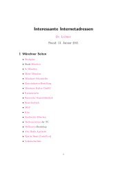 Interessante Internetadressen - Dr. Peter Leibner