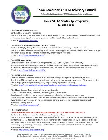 Governor S Stem Design Challenge Governor S Stem Design Challenge