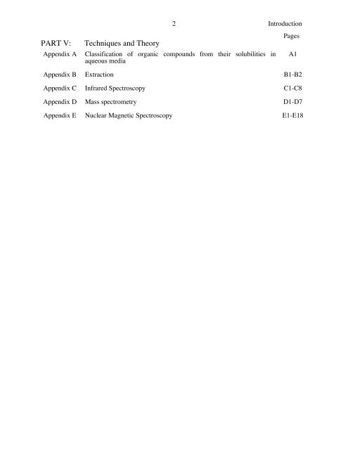 Organic Chemistry Semester 1 LABORATORY MANUAL - Moravian ...