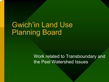 GLUPB Presentation - June 9 2005.pdf - Peel Watershed Planning ...
