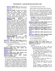 SECTION RBC310 - ELEVATOR AND ESCALATOR SAFETY CODE ...