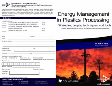 energy management in plastics processing - Amiplastics-na.com