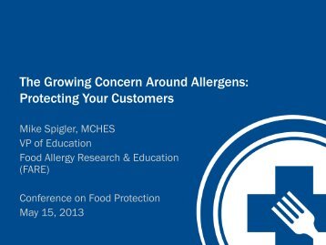 FARE (Food Allergy Research and Education) Presentation