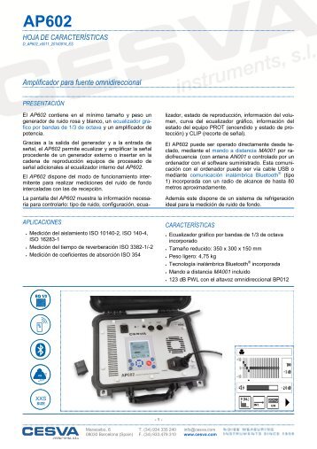 AP602 Amplificador para fuente omni- direccional