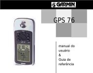 Manual Garmin 76 - GPS -PortuguÃªs