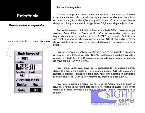 Manual Garmin 76 - GPS -PortuguÃªs