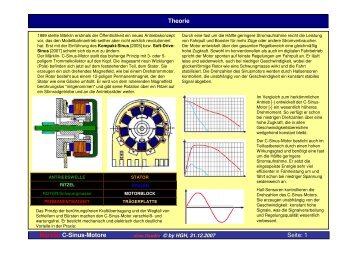 Seite: 1 Märklin C-Sinus-Motore Theorie