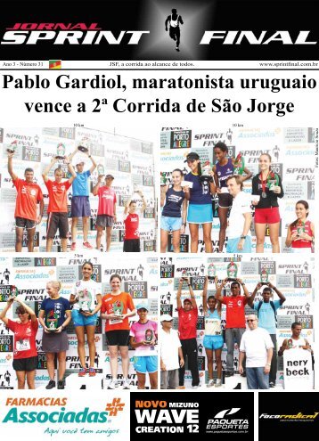 Pablo Gardiol, maratonista uruguaio vence a 2ª Corrida de São Jorge