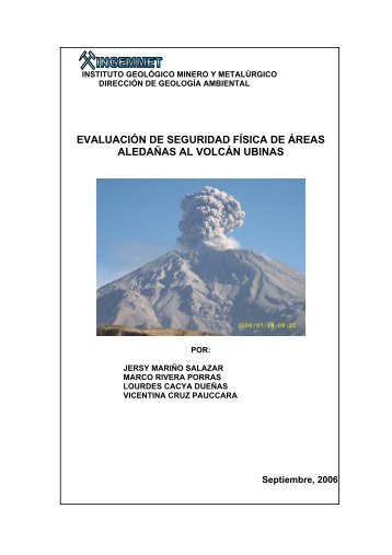 Descargar la PublicaciÃ³n en PDF - Volcanes - Ingemmet