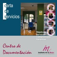 Carta de Servicios Centro de DocumentaciÃ³n del Instituto de la Mujer