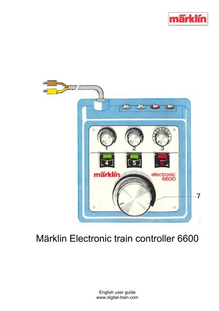 Märklin Electronic train controller 6600 - Digital-train.com