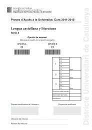 Enunciat llengua castellana i literatura juny 2012 - El PeriÃ³dico