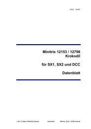 Minitrix 12153 / 12798 Krokodil für SX1, SX2 und DCC Datenblatt