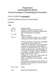 Programa del VIII ENCUENTRO SPPUS