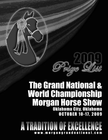 Prize List - Grand National & World Championship Morgan Horse ...