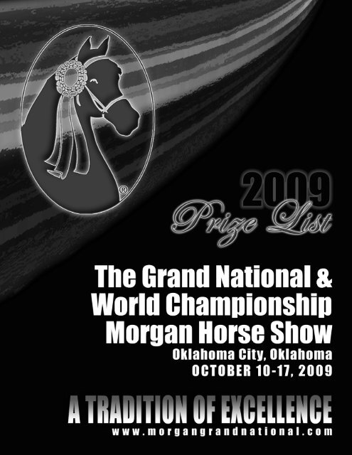 Prize List - Grand National & World Championship Morgan Horse ...